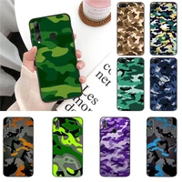 yndfcnb army green camouflage phone case for huawei honor 8x 9 10 20 lite 7a 7c 10i 9x play 8c 9xpro
