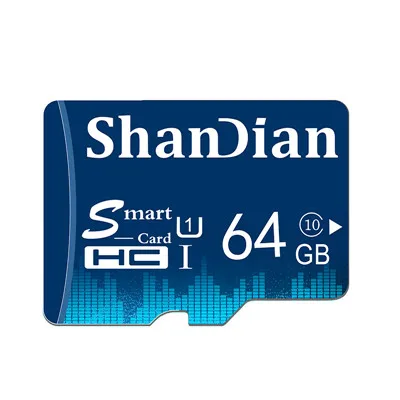 64GB class 10 ShanDian новая Смарт sd-карта 32 Гб 64 Гб 128 Гб класс 10 Smartsd TF карта 16 ГБ 8 ГБ TF карта памяти внешний диск для смартфона камера - Емкость: 64GB class 10
