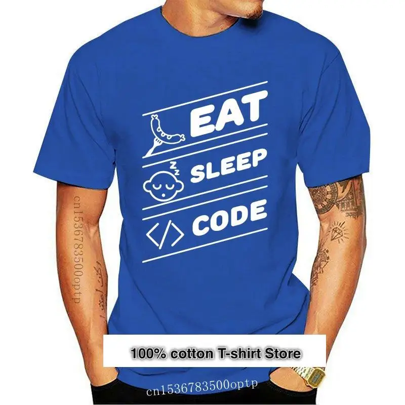 

Camiseta de programación de Ciencia de ordenador, camiseta divertida de código de sueño, Eat