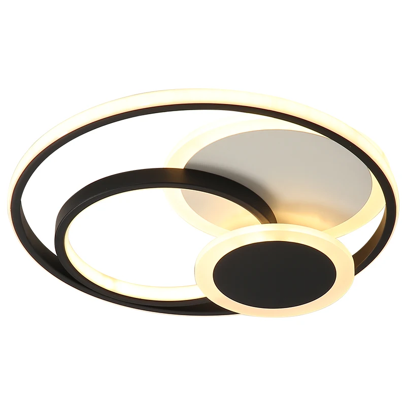 

New Modern LED chandelier For Living Room Bedroom Study Room White Black Modern chandelier lighting light fixtures AC110V 220V