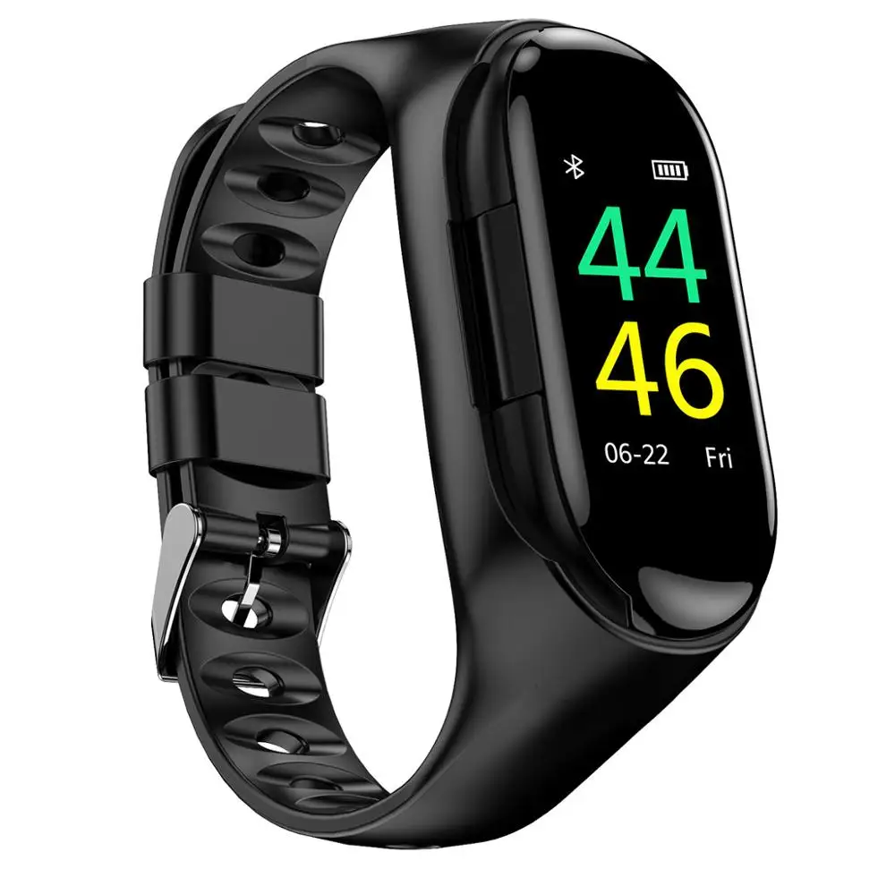 M1 Black Diggro M1 Смарт-часы для женщин и мужчин с bluetooth-наушниками 2 в 1, монитор сердечного ритма и артериального давления, умные часы, спортивные часы - Цвет: M1 Black