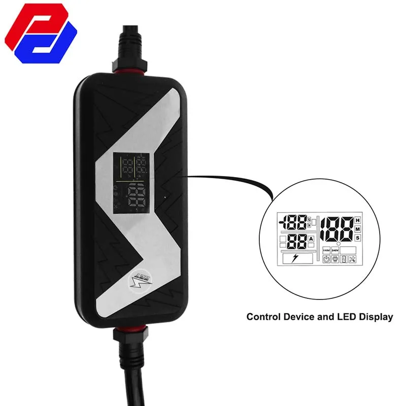 Тип 2 IEC62196 портативное зарядное устройство EV 10A 13A 16A 20A домашний зарядный кабель