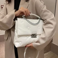 small chain brand crossbody messenger bags with short handle for women 2022 simple designer totes shoulder bag luxury handbags