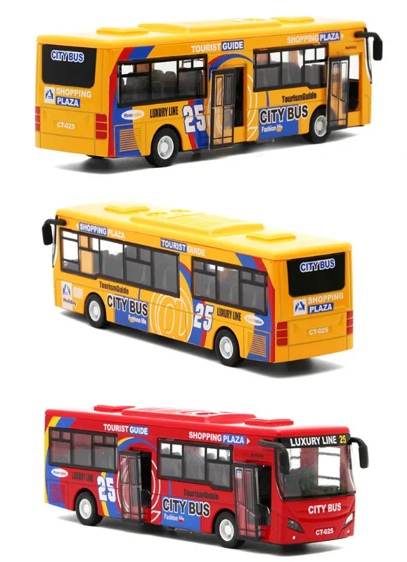 1:32 Модели автомобилей из сплава высокий симулятор городского автобуса