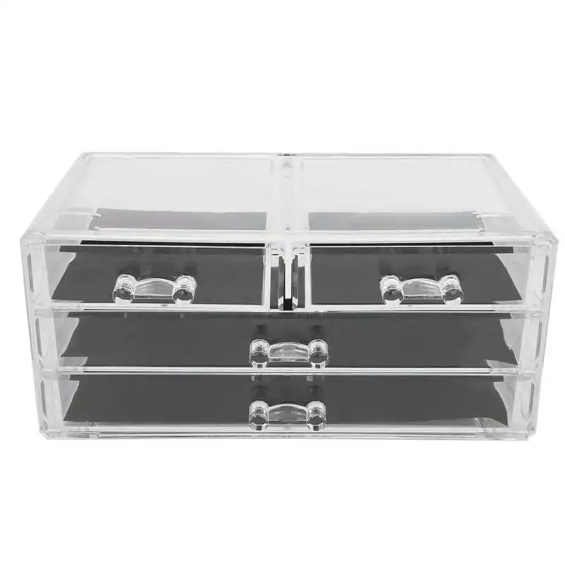 

Makeup Organizer Three-Layer Multifunctional Four-Drawer Lipstick Organizer Detachable Exquisite for Small Item Organizer for