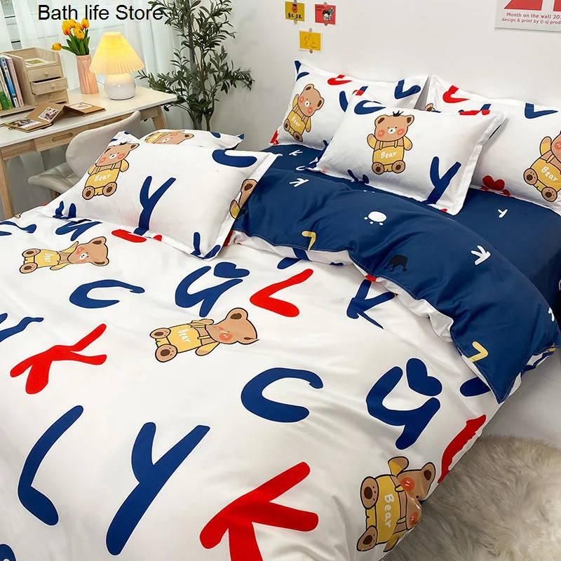 Милый детский модный набор для детей простыни постельное белье взрослых
