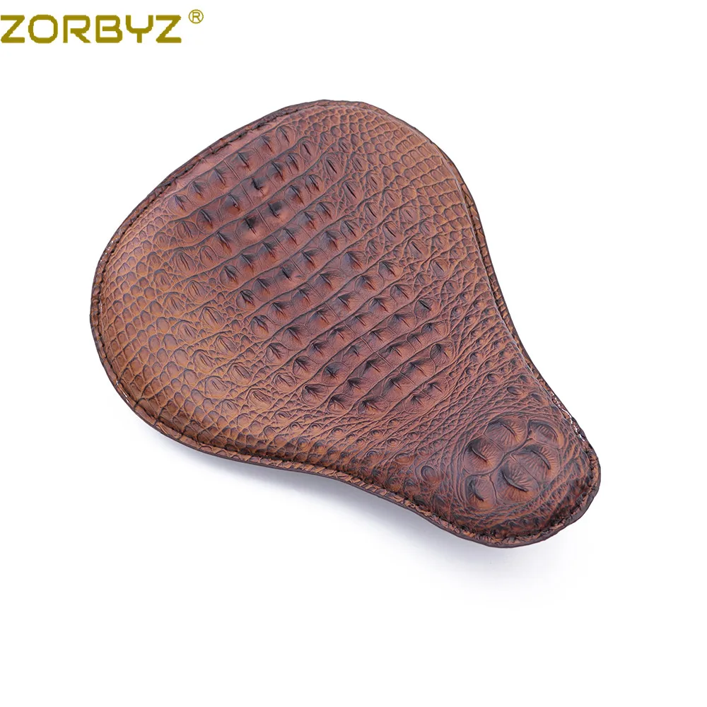 ZORBYZ мотоциклетный Коричневый Крокодил из синтетической кожи соло кронштейн для