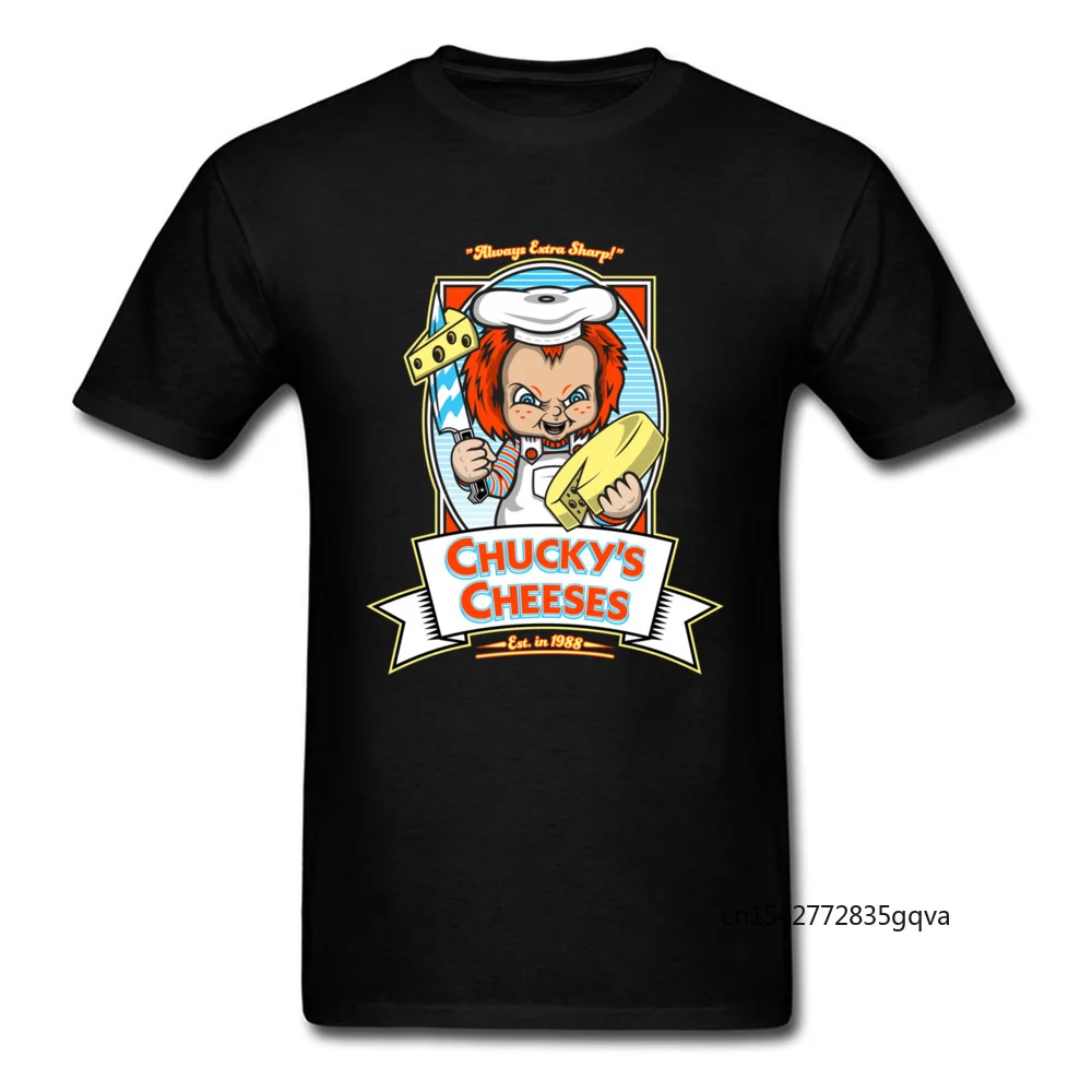 

Chucky Cheeses T Shirt Men Tees Summer Tops Crazy Baby Tshirt Cartoon Clothing Loose Style Hip Hop T-shirt Harajuku