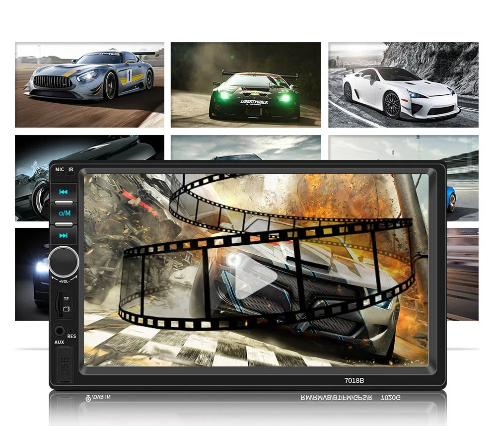 7 &quotHD Авторадио мультимедийный плеер MP5 2DIN Авто экран сенсорный аудио