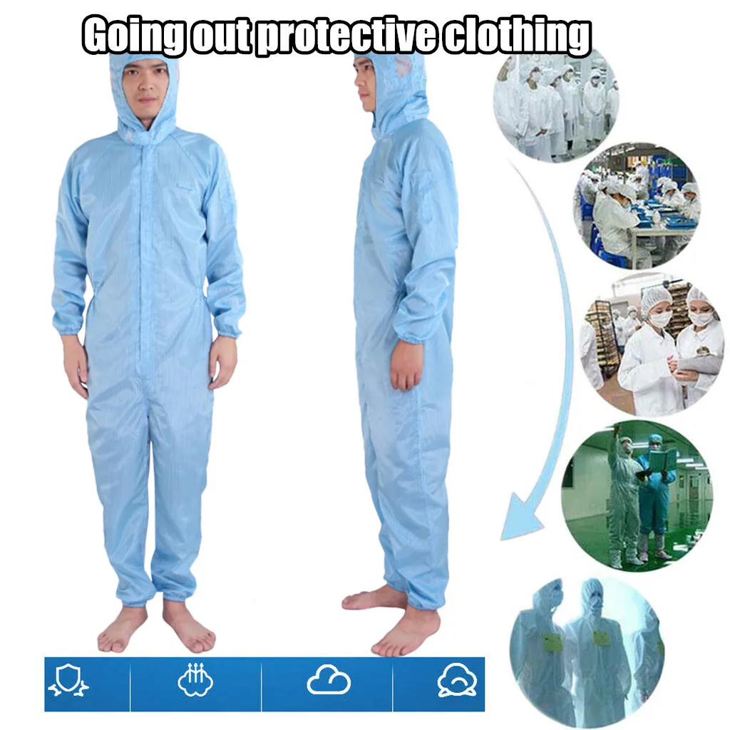 

Unisex Coverall Chemical Hazmat Isolation Clothing Washable and Reusable Protective Suit batas desechables A50