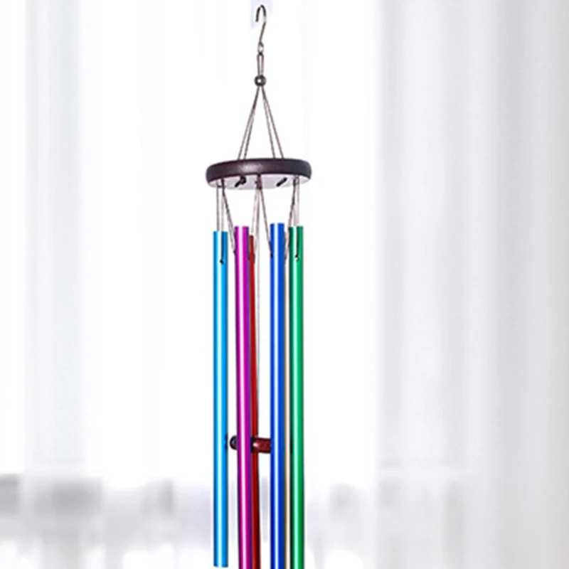 

Classic Solid Wood Metal Six Color Aluminum Tube Wind Chime Hanging Crafts