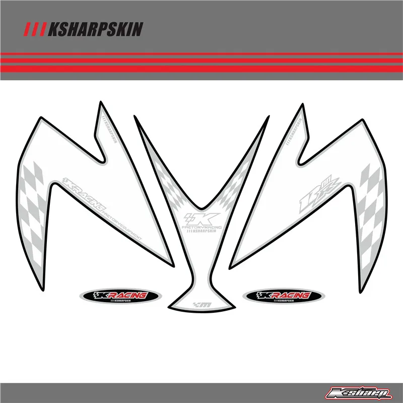 

Front Fairing Motor Number Board 3D Gel Protector for KAWASAKI ZX12R 2002