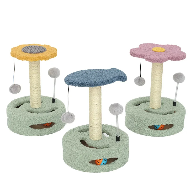 

Cat Scratcher Cats Climbing Frame Sisal Cat Tree House Toy Cats Scratching Post Tower Pet Products Pets Furniture Playing Ball