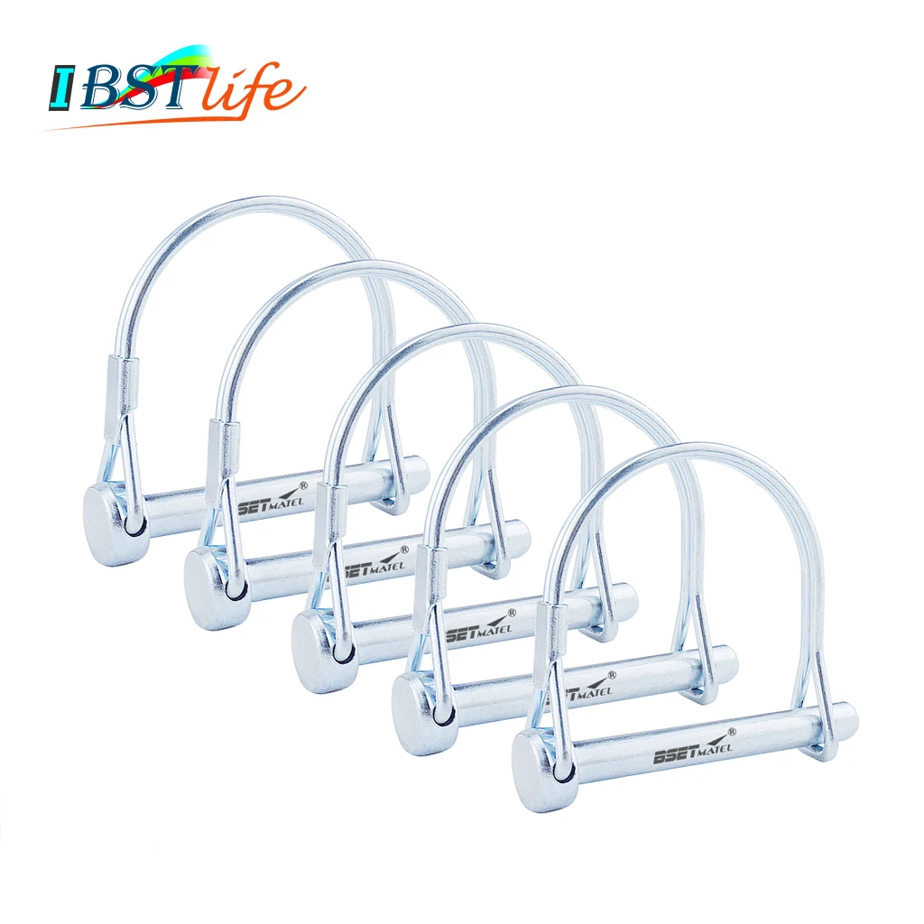 5X пружина из углеродистой стали штифт Круглый арочный вал замок булавка