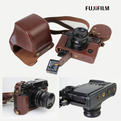 Роскошные цифровой Камера воловья кожа чехол Натуральная leatherBag коробка для ЖК