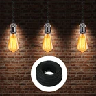 51020 метров электрических проводов 2 ядерные Электрические трос античная плетеный переплетенная ткань светильник кабель состоящий из плетеного Шелкового гибкий шнур