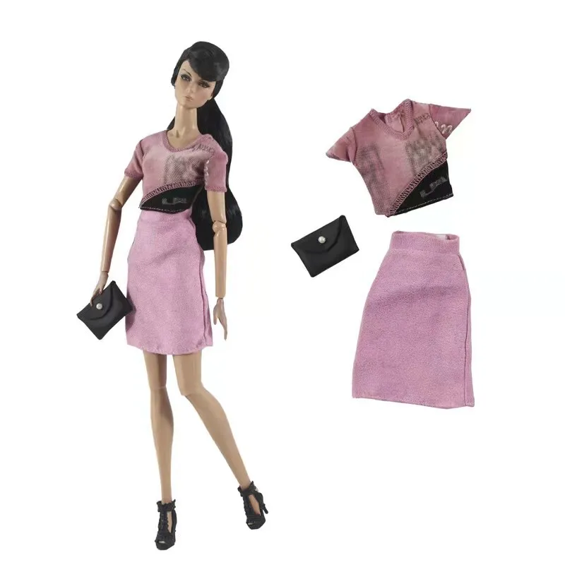 

Модная Розовая Одежда для кукол Барби, одежда для принцессы, женская короткая юбка, 11,5, аксессуары для кукольного домика, детские игрушки
