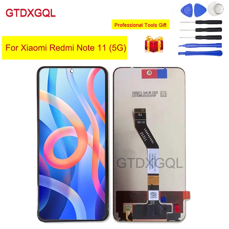

Origianl NEW For Xiaomi Redmi Note 11 (5G ) LCD Display 10 Point Touch Digitizer Assembly for Redmi Note 11 Lcds