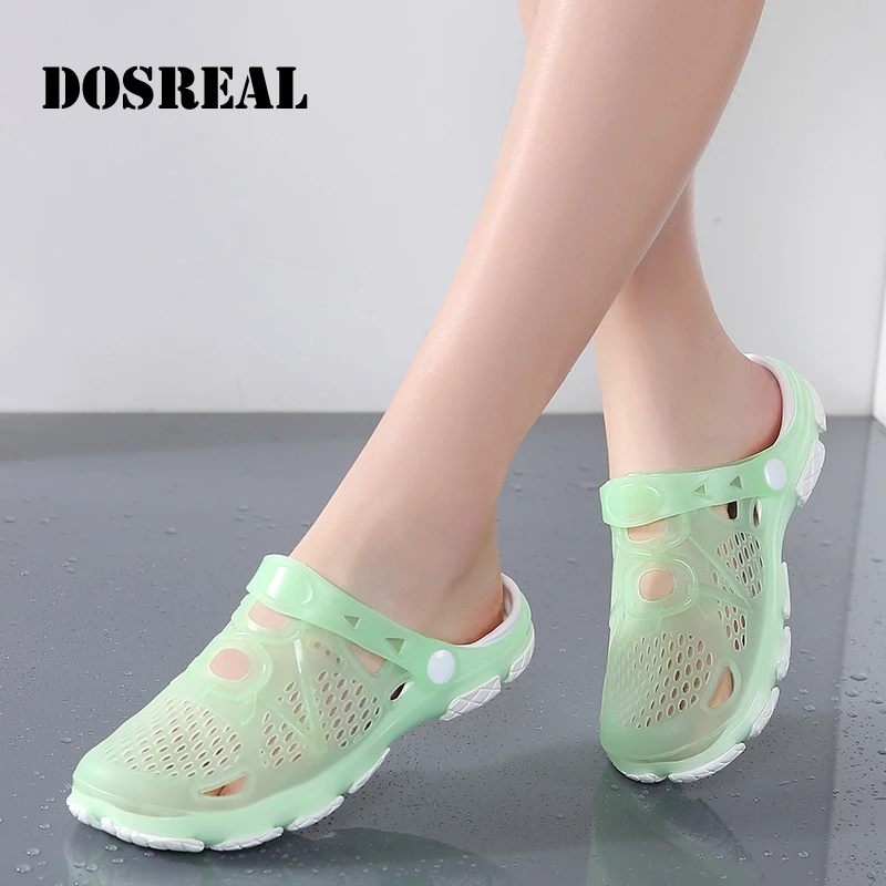 

Сандалии женские пляжные с перфорацией, Модные дышащие, шлепанцы для влюбленных, пластиковые, летняя обувь