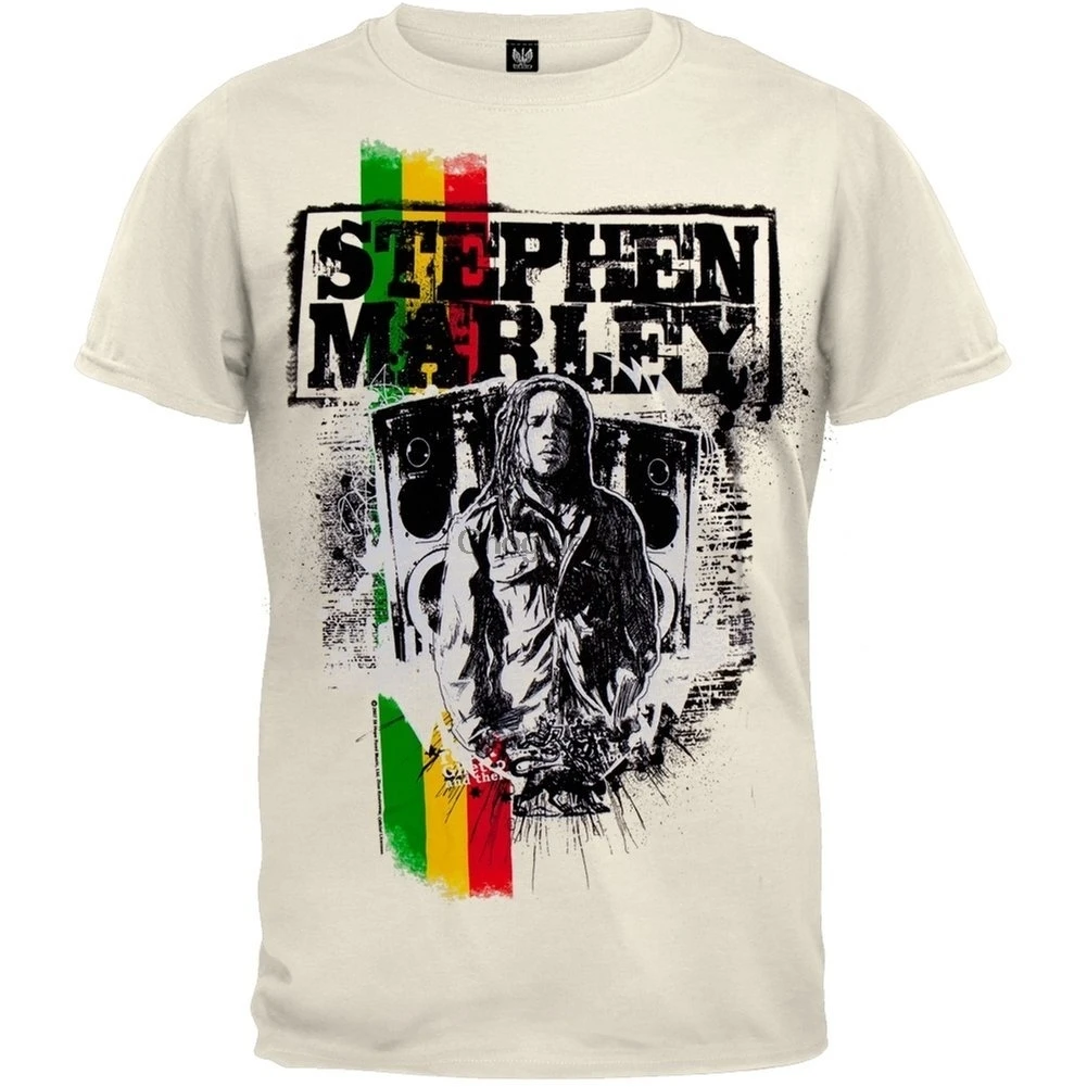 Персонализированная футболка Stephen Marley Boom Мужская в стиле панк |