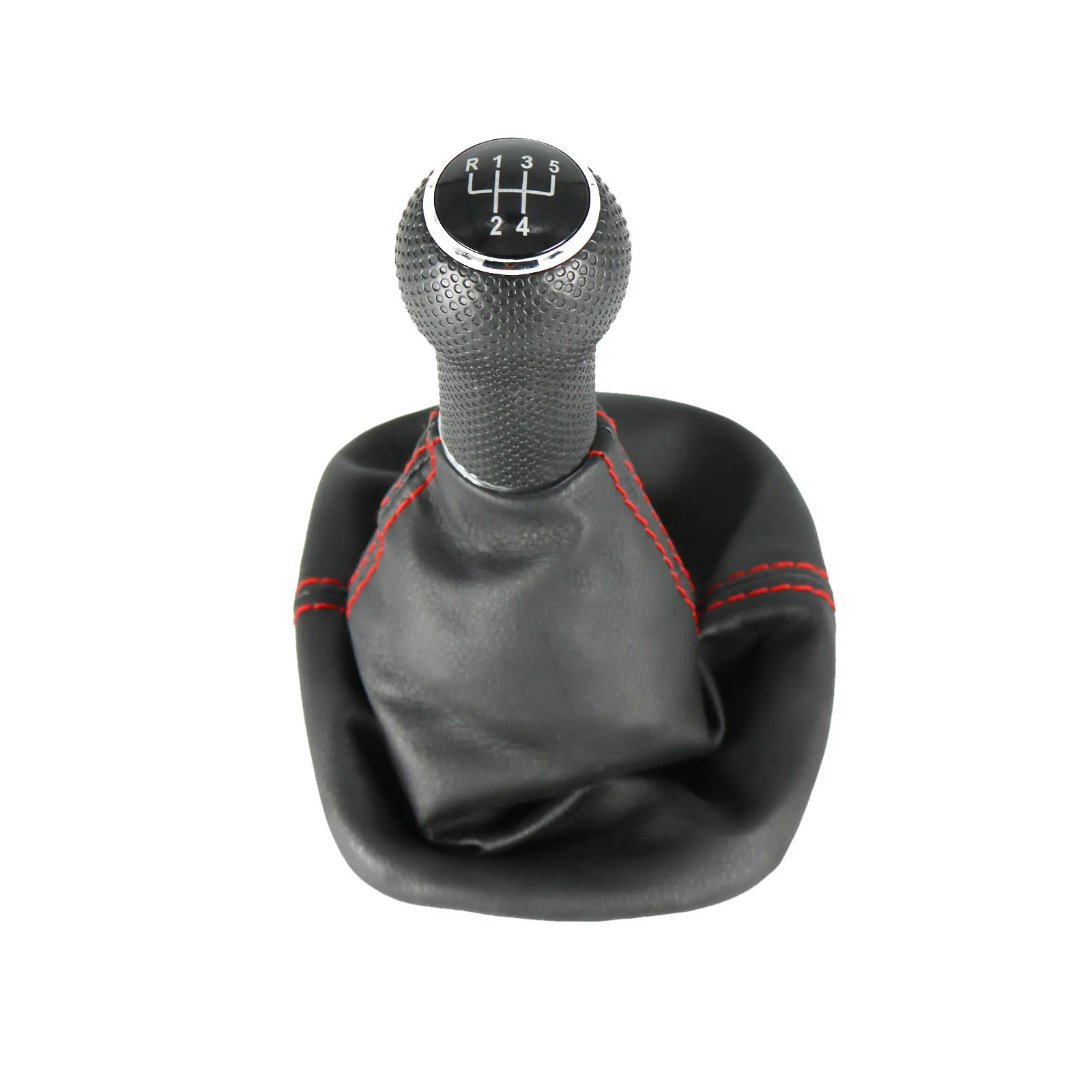Белый Для VW Golf 4 MK4 Jetta 4 Varaint Bora 1998 1999 2000 2001 2002-2006 Новые 5 шт/упаковка, Скорость ручка переключения рулевого механизма автомобиля с кожаные ботинки - Название цвета: Белый