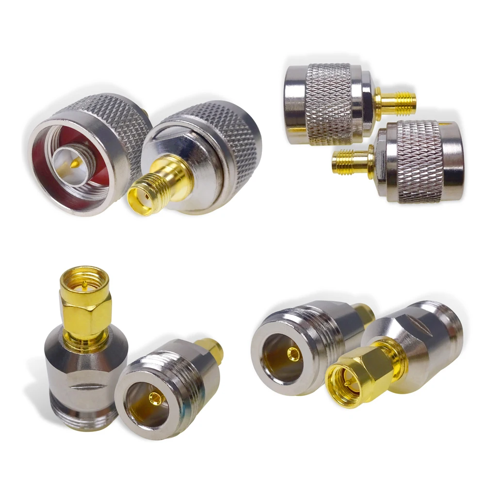 Разъем Cleqee SMA в N RF адаптер разъем штекер никелирование гнездо Позолоченный