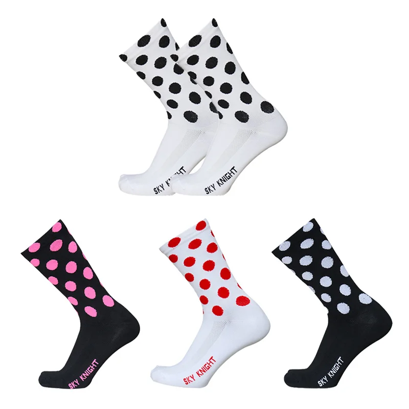 

Dot Compression Cycling Socks Professional Outdoor Mountain Bike Socks Road Bike Running Socks Calcetines Ciclismo Hombre