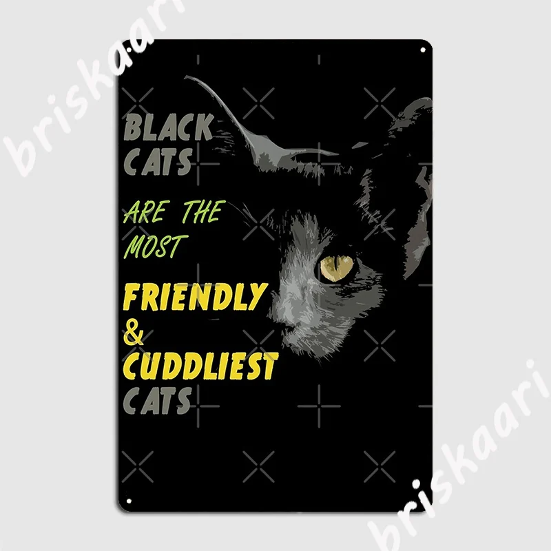 

Черные кошки, самые дружелюбные и Самые милые кошки, металлический знак, персонализированный постер клуба, бара, паба, жестяной знак, постер...
