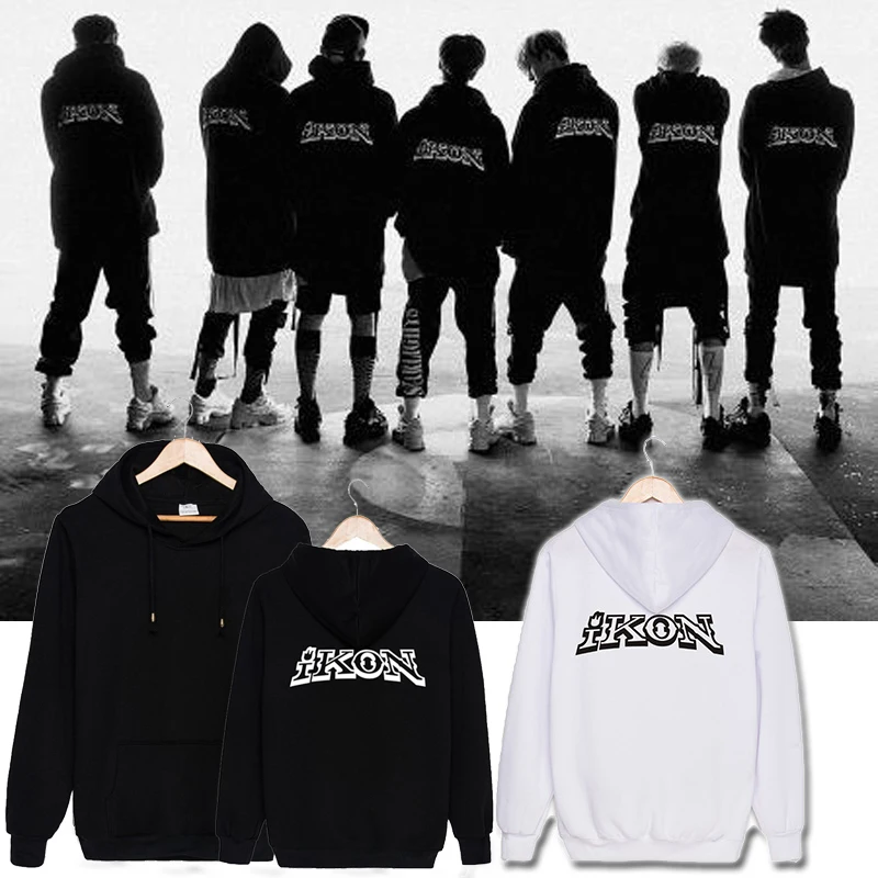 

KPOP Korean Fashion IKON NEW KIDS BEGIN Album Concert Cotton Hoodies Hat Clothes Pullovers Sweatshirts