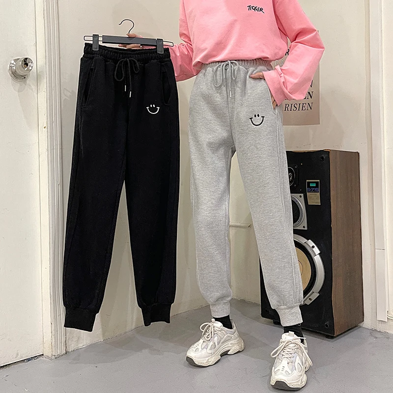 

Women's Antumn/Winter Loose-fitting Plus Velvet Sweatpants Harem Pants High Waist Slimming Casual Thickened Sports Pants
