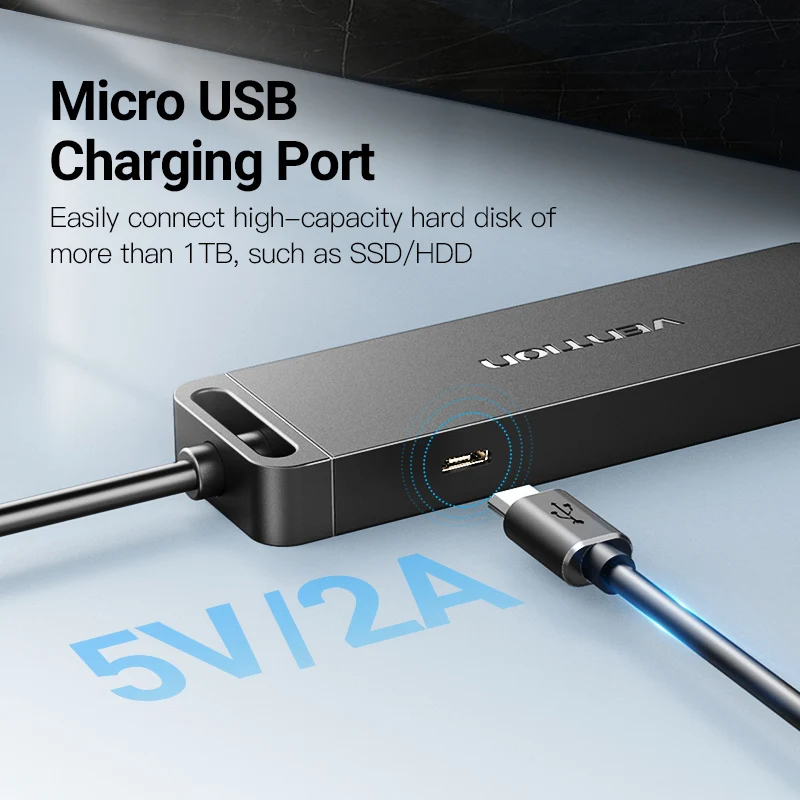 Высокоскоростной 4 портовый концентратор USB 2 0 Vention usb порт 3 разветвитель OTG для Apple