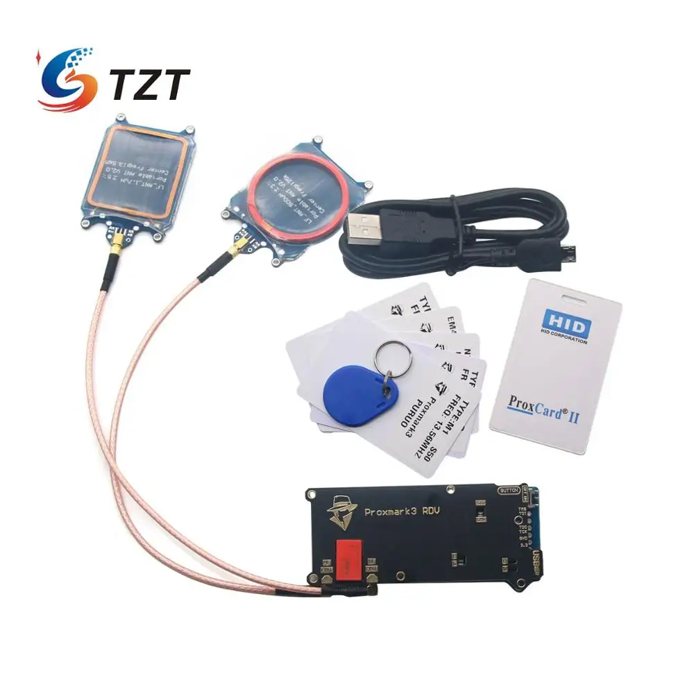 TZT ELECHOUSE Proxmark3 V2 DEV наборы RFID Программист Cloner Дубликатор считыватель писатель UID T5577 NFC копир Proxmark 3 клон Duplic