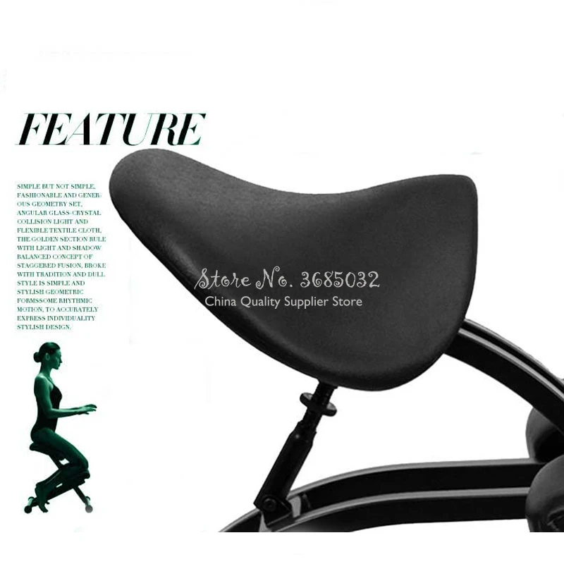 Leather Saddle Stool Ergonomical Designed Kneeling Chair Office Knee Ergonomic Correct Posture Bearing 150kg | Мебель