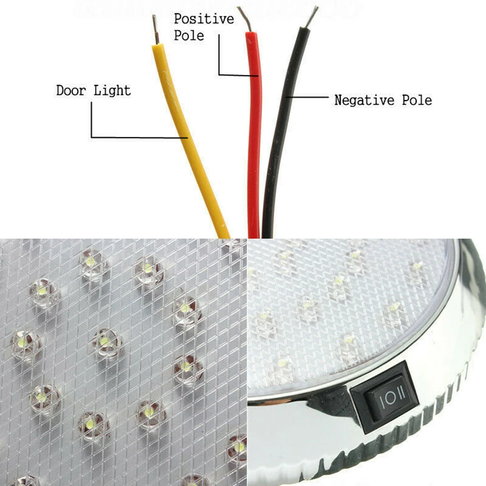 Car LED Ceiling Light DC 12V Accessories Beautiful For DC 12V cars Indoor Parts