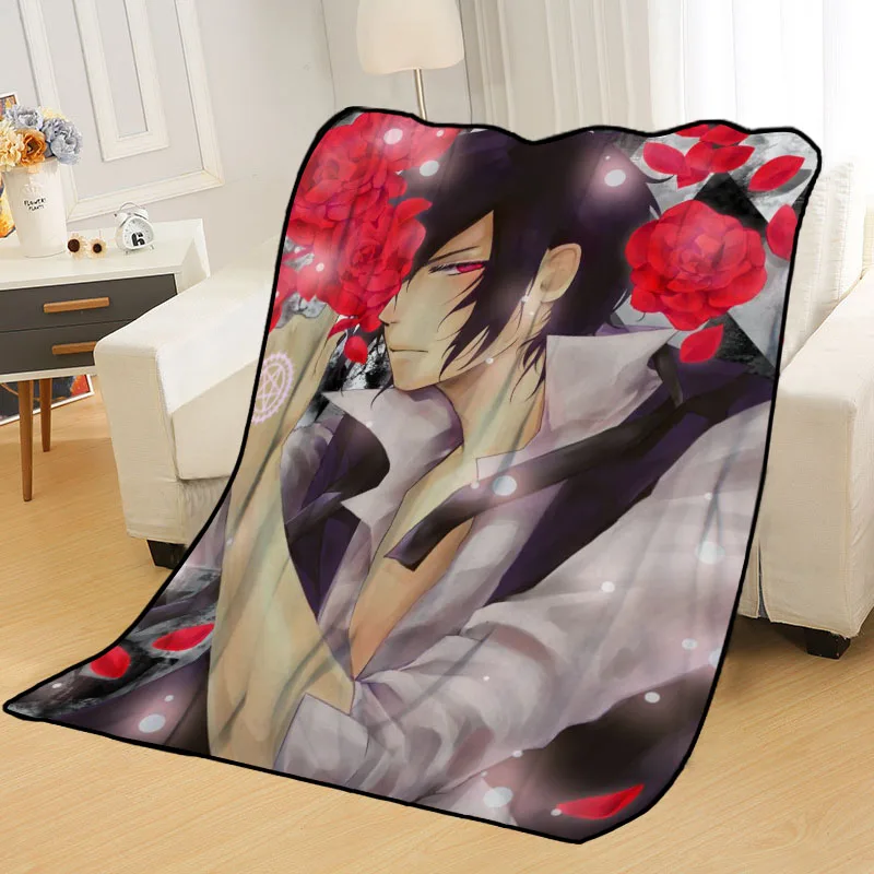 ?? ベッド用カスタムkroshitsujiブランケットスローブランケットソフトブランケットサマーアニメブランケットトラベルブランケット