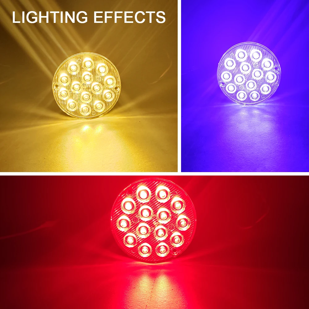 

2PCS Emergency Strobe Stroboscope Warning Lights For Trucks Car 3 Mode 14 LED Lighting Bar 12/24V LED Light