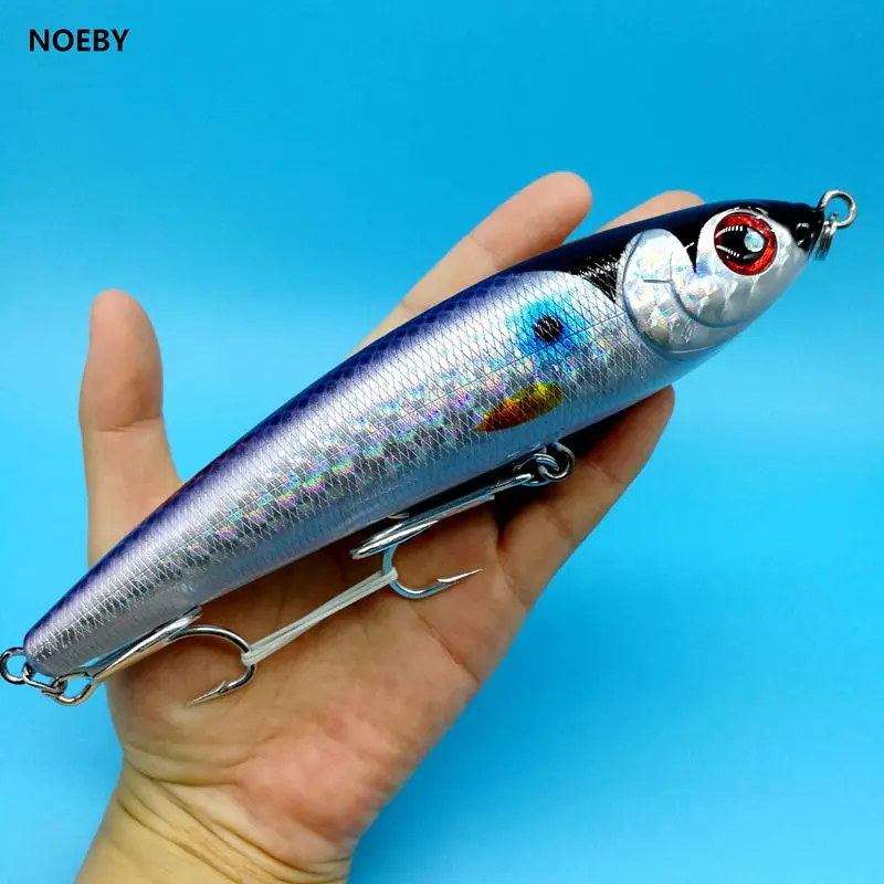 9062 145g 129 NOEBY 1 шт./лот большая приманка для рыбалки карандаш 145 г/98 г/70 г 8 цветов 3D Глаза лодка тролли оседающая на дно приманка hardlure - Цвет: 9062 145g 129