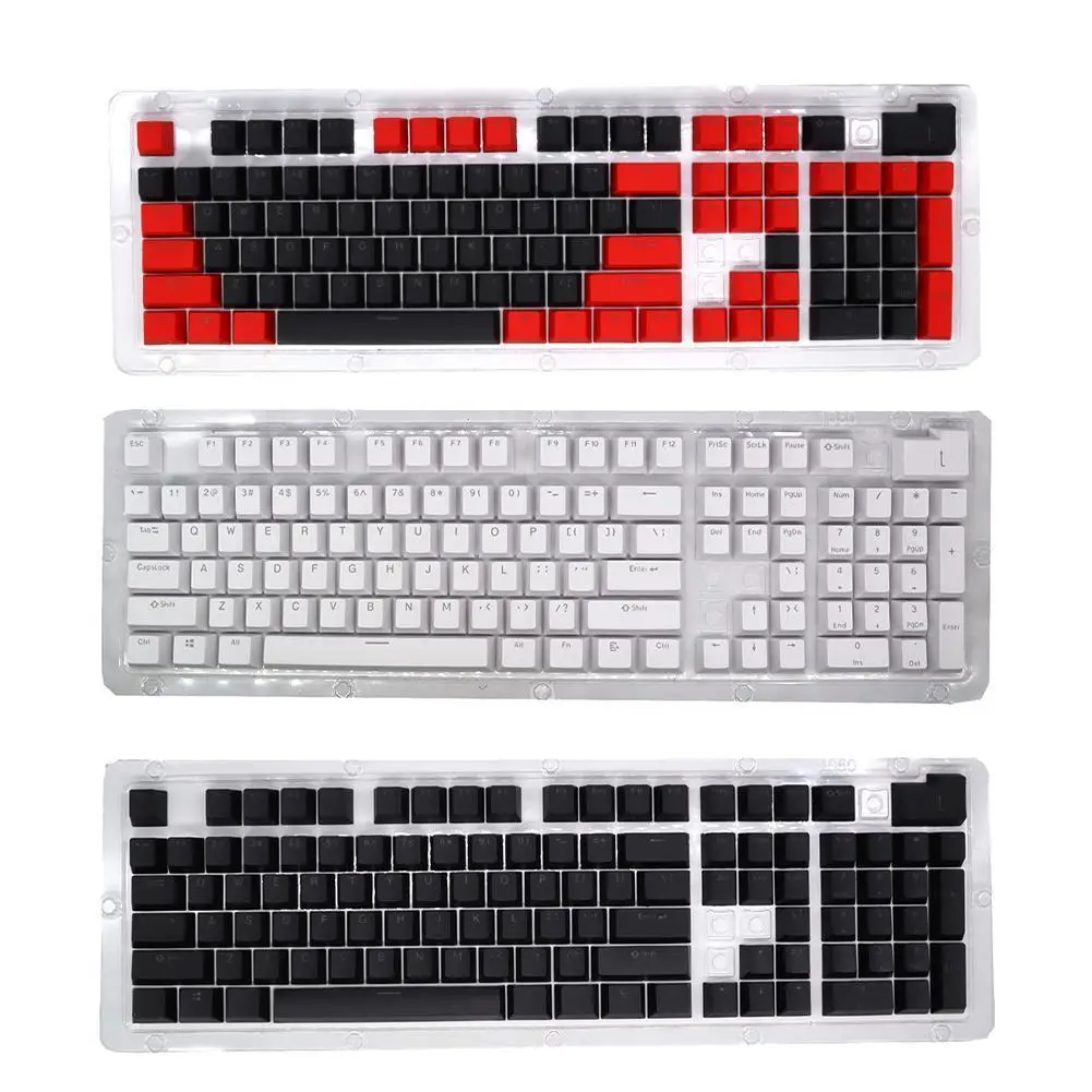 

104-key Color Matching ABS Color DIY Two-color Injection Light-transmitting Keycaps for CHERRY MX Mechanical Keyboard Keycaps