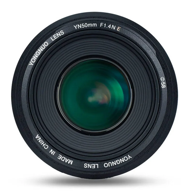 YONGNUO YN50mm F1.4N E яркая Большая диафрагма AF Автофокус MF 50 мм стандартный основной