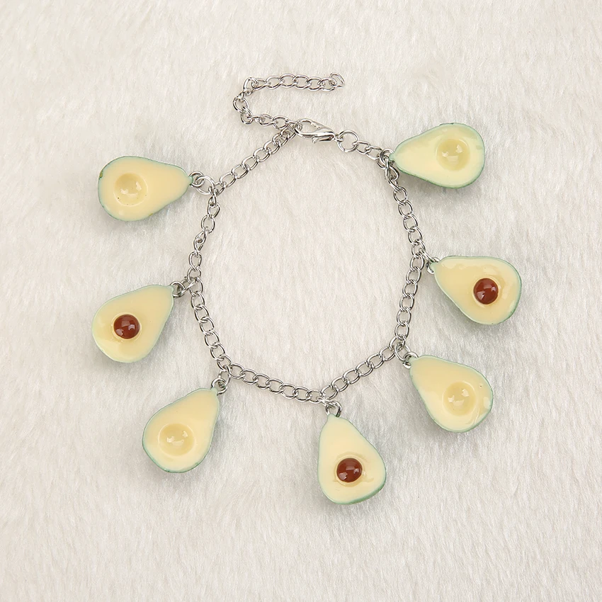 Из мультфильма Холодное сердце 1 шт. смолы авокадо имитация десертов браслет с