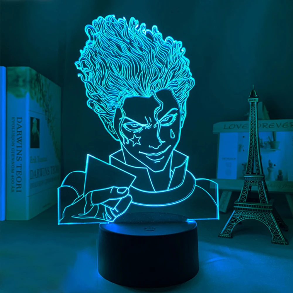 Акриловая 3d Аниме лампа Ночной светильник Охотник аниме s для спальни Мультяшные