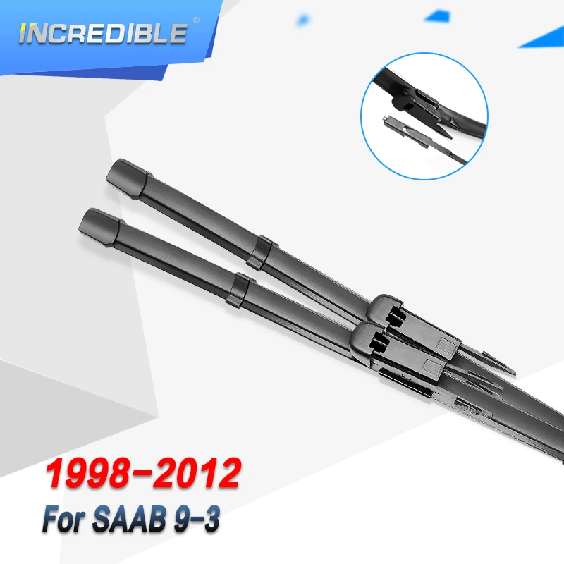 

INCREDIBLE Wiper Blades for SAAB 9-3 Mk3 Fit Pinch Tab Arms Model Year From 1998 to 2012