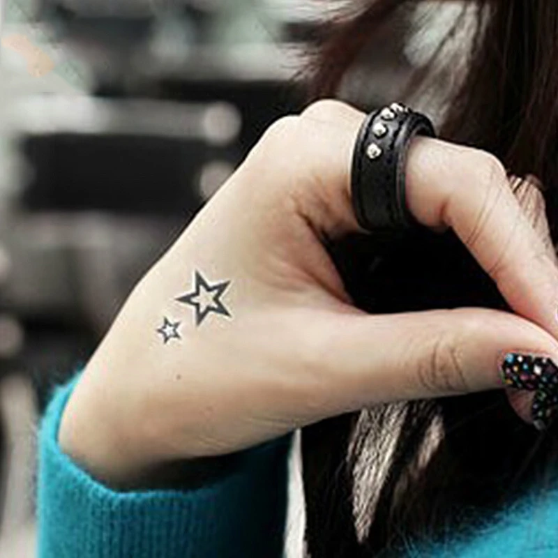 Временная тату наклейка 6 изображений на выбор водонепроницаемые переводки