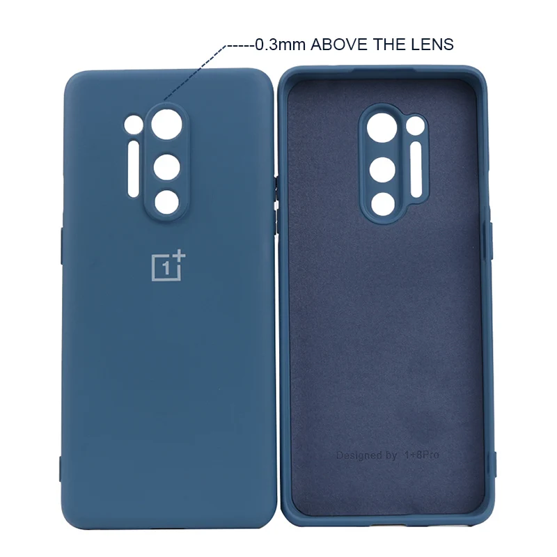 Оригинальный чехол Oneplus 8 8pro из жидкого силикона защитный с мягкой отделкой для One