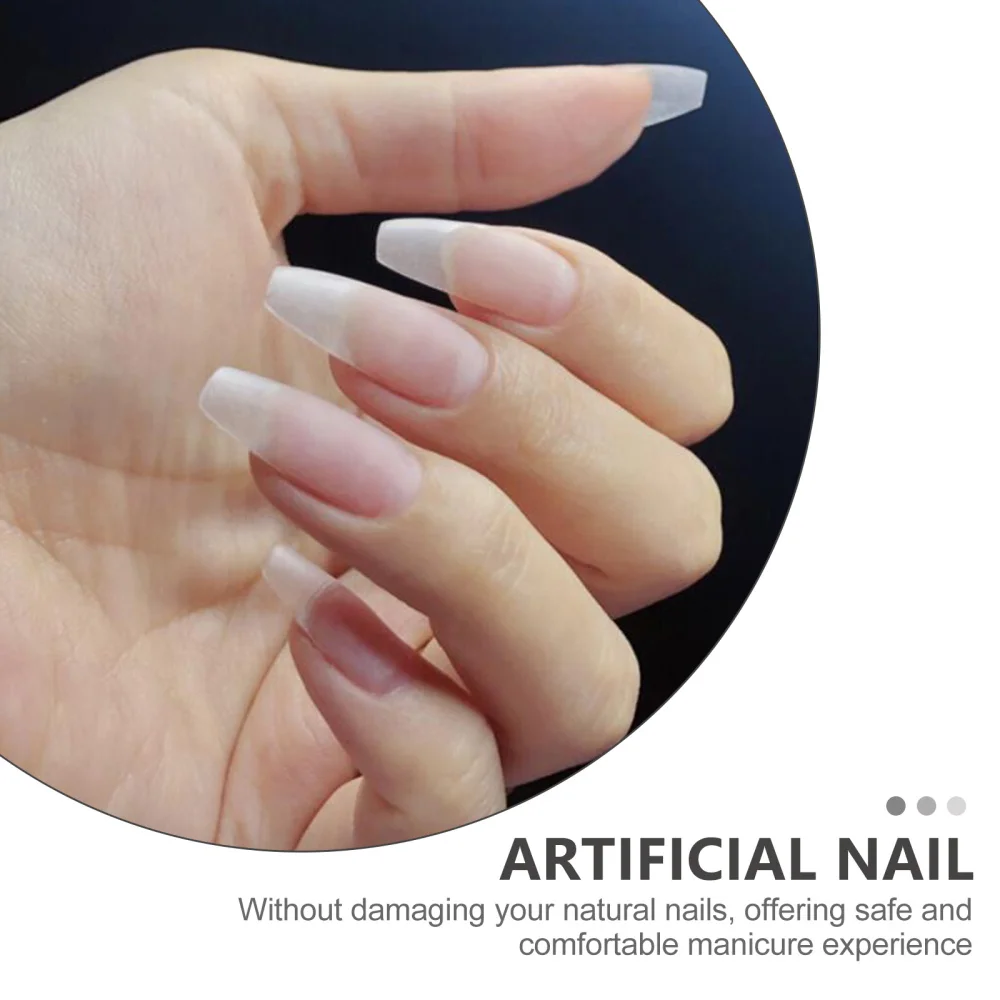 

1 Box/200pcs Artificial Nail Tips Type DIY False Fingernails for Ladies Girls