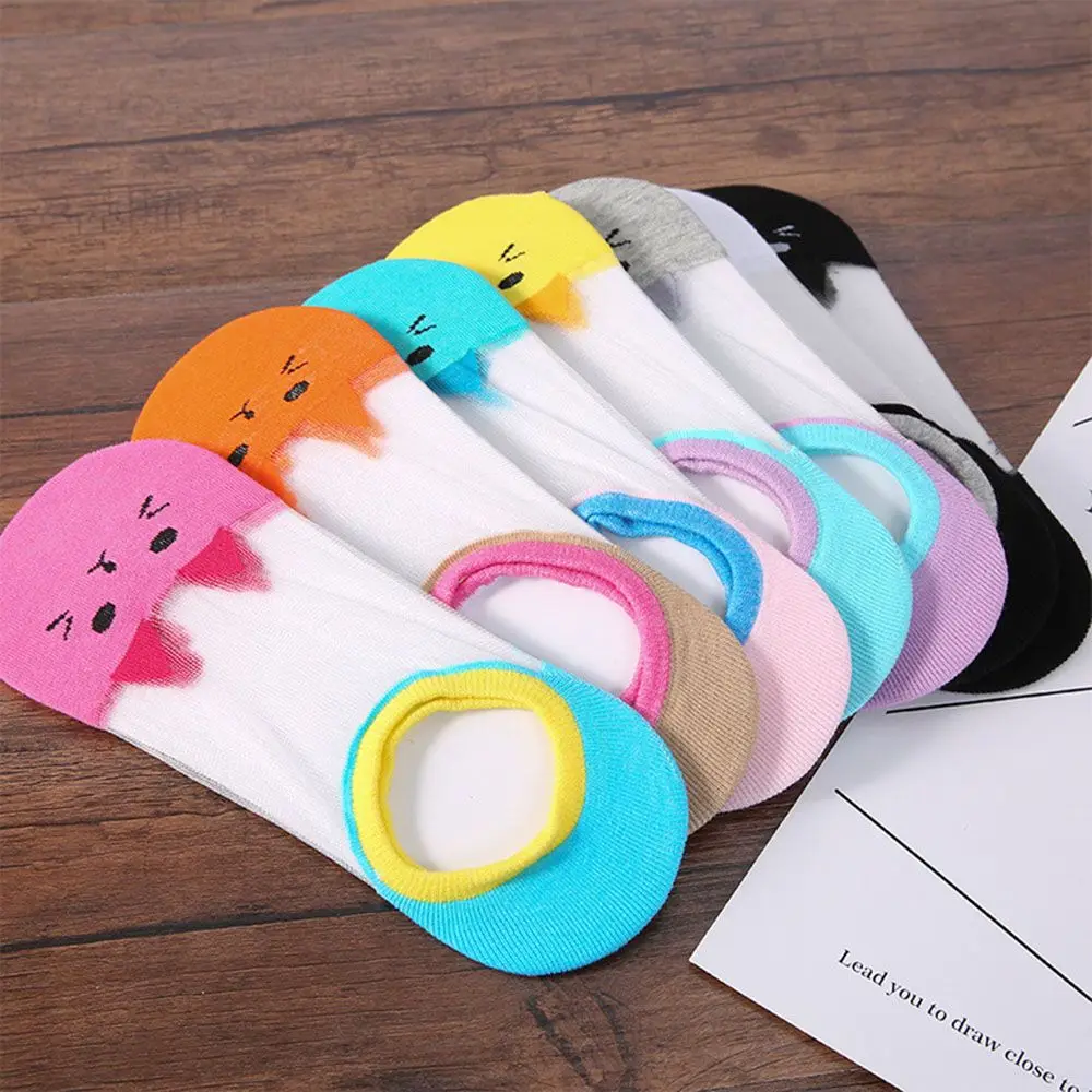 Женские носки милые Мультяшные дышащие мягкие кавайные короткие до щиколотки