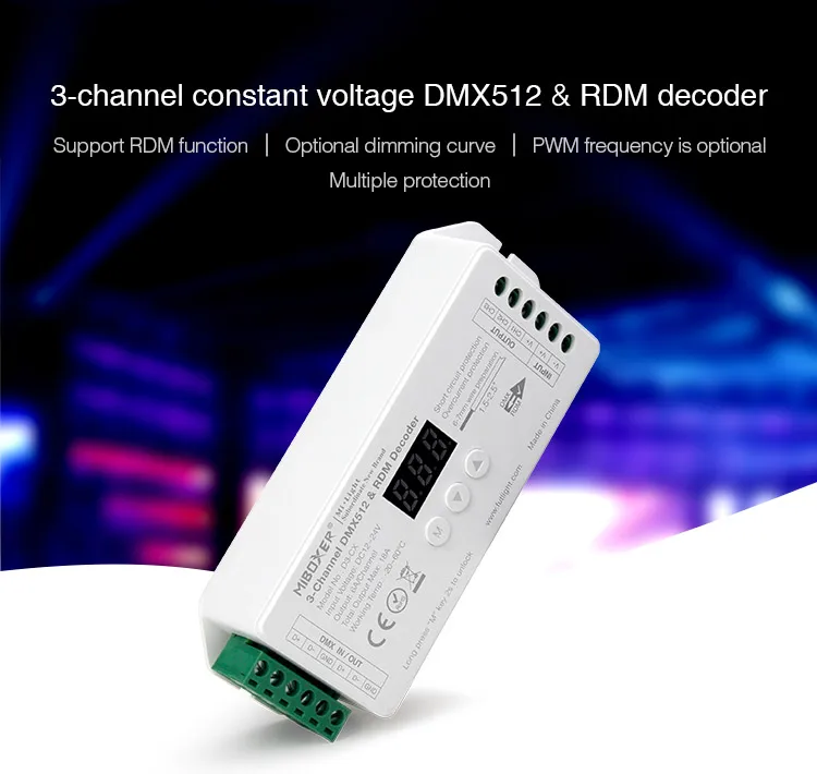 DC12-24V D1-CX D2-CX D3-CX D4-CX D5-CX 1 2 3 4 5 Channel Constant Voltage DMX512 RDM Decoder 1CH 2CH 3CH 4CH 5CH for LED light | Лампы и