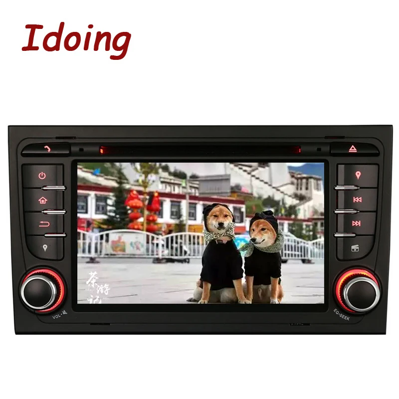 Автомобильный dvd плеер Idoing 32G ROM 8 ядер 2Din Android 0 радио для Audi A4 мультимедийное видео