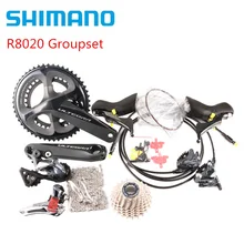Shimano Ultegra R8020 Groupset 2 x 11 Speed Hydraulic Disc Brake Groupset R8020 Shifter R8070 Brake Kit Derailleurs Road Bicycle