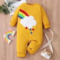 newborn baby clothes spring fall baby rompers cotton rainbow long sleeve baby jumpsuits casual baby playsuits baby unisex 0 18m